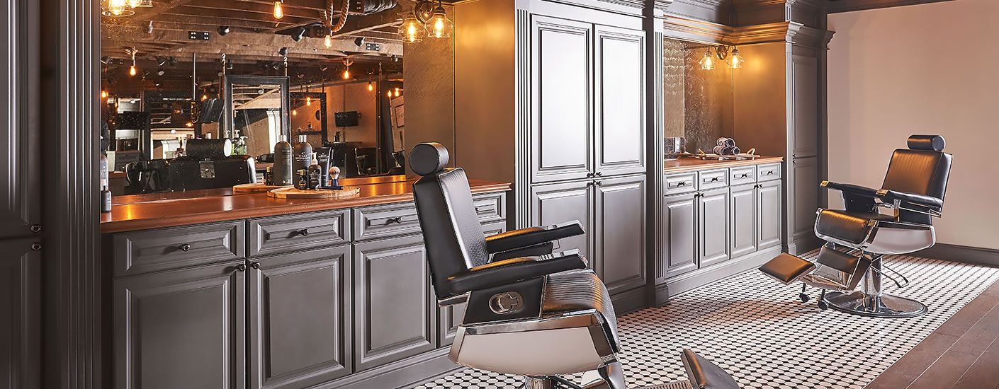 Barber chairs at Shear Excellence Dilworth